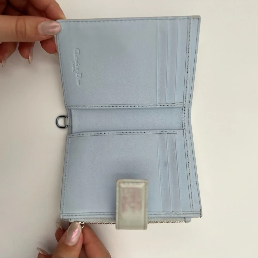 Light Blue Lady Dior Wallet